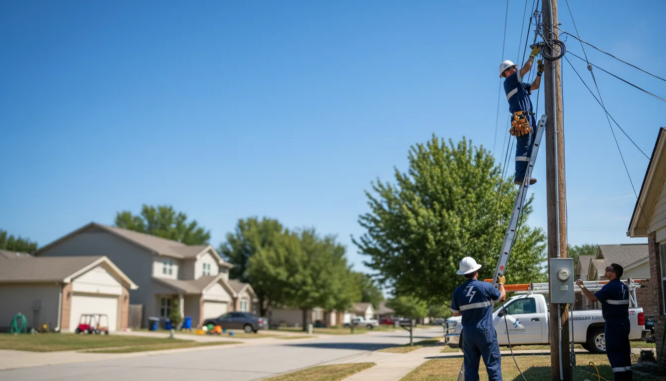 Residential electrician providing installation services in Kiowa, KS